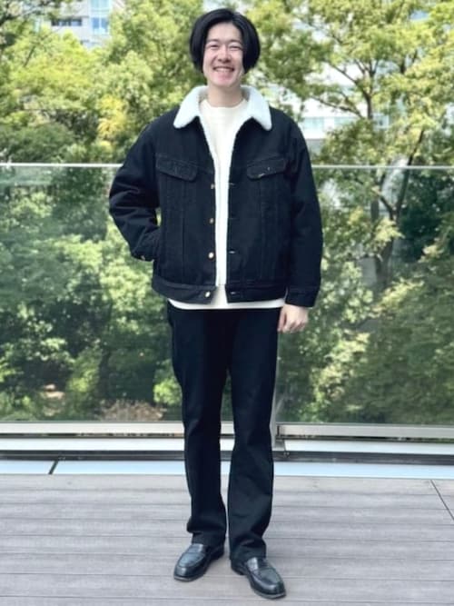 セール】【別注】Lee / ブラック デニム ストームライダー（ブルゾン