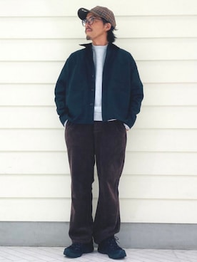 「アイテム（カバーオール）」を使った、B:MING by BEAMS MENさん（メンズ・170cm）の秋コーディネート
