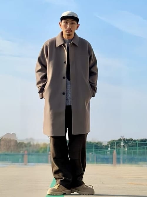 セール】ハイブリッド ステンカラー コート（ステンカラーコート）｜B