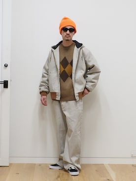 「B:MING by BEAMS（ビーミングバイビームス）のアイテム（ブルゾン）」を使った、B:MING by BEAMS MENさん（メンズ・173cm）の冬コーディネート