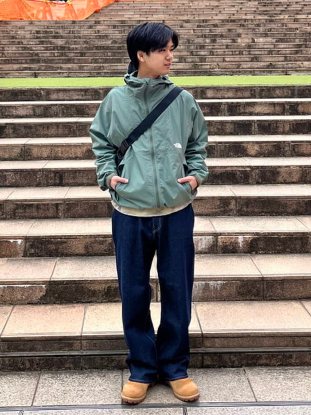 1度着用のみ ノースフェイス コンパクトジャケット ダックグリーン M THE NORTH FACE 9/20.21は全品+P5% アウター(メンズ) ザ・ノース