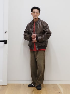「B:MING by BEAMS（ビーミングバイビームス）のアイテム（ブルゾン）」を使った、B:MING by BEAMS MENさん（メンズ・173cm）の冬コーディネート