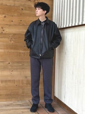 「B:MING by BEAMS（ビーミングバイビームス）のアイテム（ニット/セーター）」を使った、B:MING by BEAMS MENさん（メンズ・176cm）の秋コーディネート