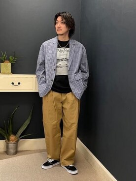 「B:MING by BEAMS（ビーミングバイビームス）のアイテム（テーラードジャケット）」を使った、B:MING by BEAMS MENさん（メンズ・168cm）の春コーディネート