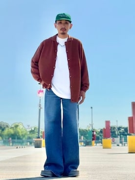「アイテム（カーディガン/ボレロ）」を使った、B:MING by BEAMS MENさん（メンズ・166cm）の夏コーディネート