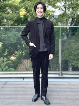 「B:MING by BEAMS（ビーミングバイビームス）のアイテム（ニット/セーター）」を使った、B:MING by BEAMS MENさん（メンズ・177cm）の秋コーディネート