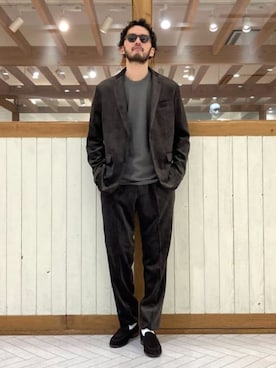 「アイテム（テーラードジャケット）」を使った、B:MING by BEAMS MENさん（メンズ・180cm）の冬コーディネート