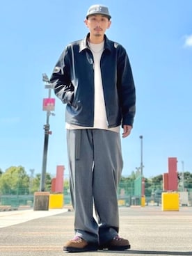 「B:MING by BEAMS（ビーミングバイビームス）のアイテム（ニット/セーター）」を使った、B:MING by BEAMS MENさん（メンズ・166cm）の秋コーディネート
