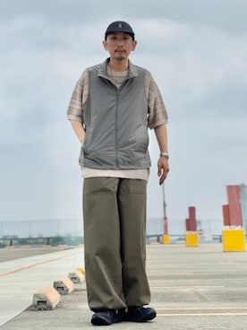 「アイテム（ベスト）」を使った、B:MING by BEAMS MENさん（メンズ・166cm）の夏コーディネート