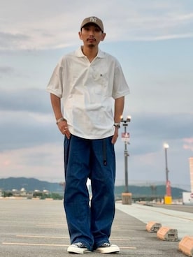 「B:MING by BEAMS（ビーミングバイビームス）のアイテム（ポロシャツ）」を使った、B:MING by BEAMS MENさん（メンズ・166cm）の夏コーディネート