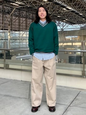 「B:MING by BEAMS（ビーミングバイビームス）のアイテム（スウェット）」を使った、B:MING by BEAMS MENさん（メンズ・166cm）の春コーディネート