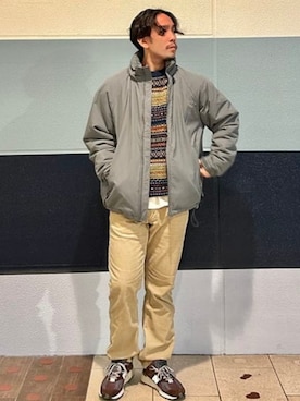 「WILD THINGS（ワイルドシングス）のアイテム（ジャケット/アウター）」を使った、B:MING by BEAMS MENさん（メンズ・173cm）の冬コーディネート