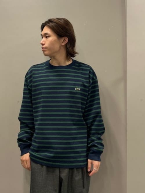 セール】【別注】LACOSTE / カノコ ボーダー ロングスリーブ Tシャツ