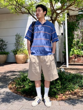 「B:MING by BEAMS（ビーミングバイビームス）のアイテム（ポロシャツ）」を使った、B:MING by BEAMS MENさん（メンズ・169cm）の夏コーディネート