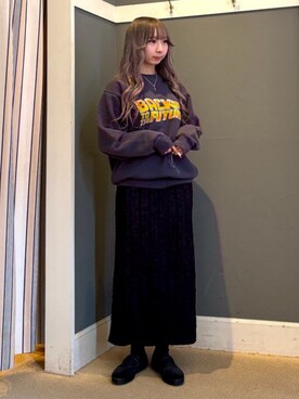 「B:MING by BEAMS（ビーミングバイビームス）のアイテム（スウェット）」を使った、B:MING by BEAMS MENさん（レディース・151cm）の冬コーディネート