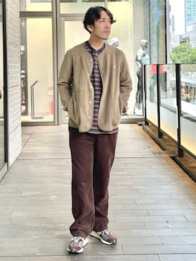 「アイテム（ノーカラージャケット）」を使った、B:MING by BEAMS MENさん（メンズ・173cm）の秋コーディネート