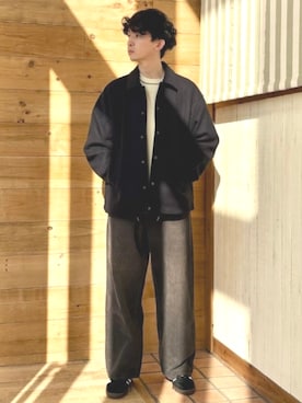 「アイテム（ブルゾン）」を使った、B:MING by BEAMS MENさん（メンズ・179cm）の秋コーディネート