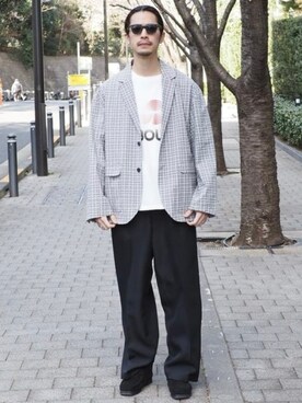 「B:MING by BEAMS（ビーミングバイビームス）のアイテム（テーラードジャケット）」を使った、B:MING by BEAMS MENさん（メンズ・176cm）の春コーディネート