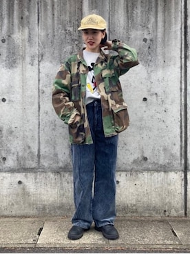 「B:MING by BEAMS（ビーミングバイビームス）のアイテム（スウェット）」を使った、B:MING by BEAMS MENさん（レディース・157cm）の冬コーディネート