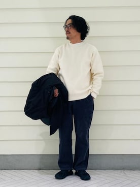 「アイテム（スウェット）」を使った、B:MING by BEAMS MENさん（メンズ・170cm）の冬コーディネート