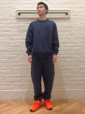 「アイテム（スウェットパンツ）」を使った、B:MING by BEAMS MENさん（メンズ・174cm）の秋コーディネート