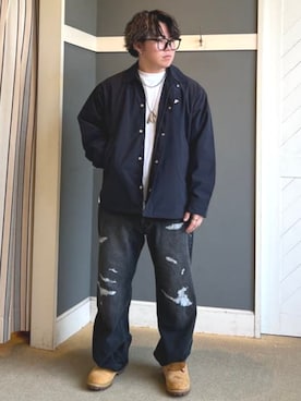 「アイテム（ブルゾン）」を使った、B:MING by BEAMS MENさん（メンズ・165cm）の秋コーディネート