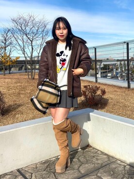 B:MING by BEAMS MENさん（レディース・158cm）の冬コーディネート