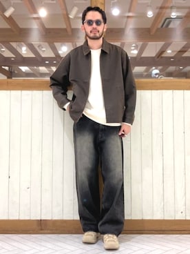「アイテム（ブルゾン）」を使った、B:MING by BEAMS MENさん（メンズ・180cm）の秋コーディネート