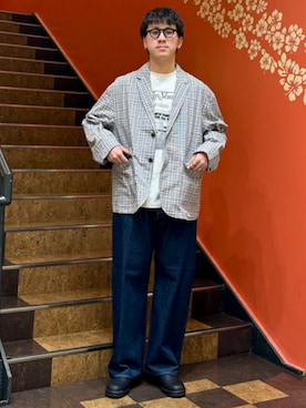 「B:MING by BEAMS（ビーミングバイビームス）のアイテム（テーラードジャケット）」を使った、B:MING by BEAMS MENさん（メンズ・178cm）の春コーディネート