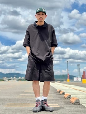 「B:MING by BEAMS（ビーミングバイビームス）のアイテム（ポロシャツ）」を使った、B:MING by BEAMS MENさん（メンズ・166cm）の夏コーディネート