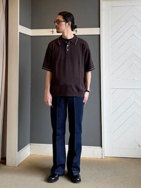 「アイテム（ポロシャツ）」を使った、B:MING by BEAMS MENさん（メンズ・176cm）の夏コーディネート