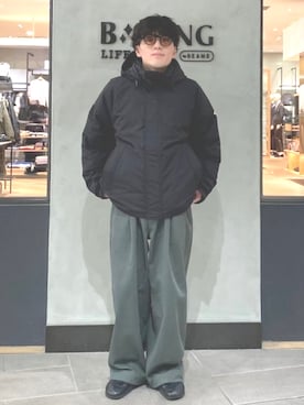 「アイテム（ブルゾン）」を使った、B:MING by BEAMS MENさん（メンズ・165cm）の冬コーディネート