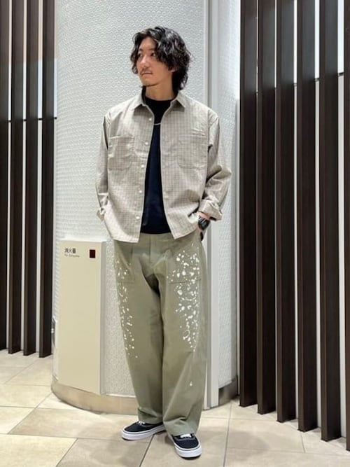 B：MING by BEAMS（ビーミング by ビームス） パンツ ペイント