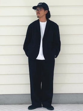 「アイテム（キャップ）」を使った、B:MING by BEAMS MENさん（メンズ・170cm）の秋コーディネート
