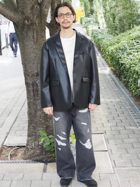 「アイテム（スウェット）」を使った、B:MING by BEAMS MENさん（メンズ・176cm）の秋コーディネート