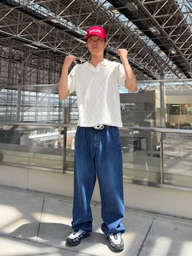 「B:MING by BEAMS（ビーミングバイビームス）のアイテム（ポロシャツ）」を使った、B:MING by BEAMS MENさん（メンズ・172cm）の夏コーディネート