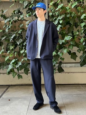 「B:MING by BEAMS（ビーミングバイビームス）のアイテム（ニット/セーター）」を使った、B:MING by BEAMS MENさん（メンズ・174cm）の冬コーディネート