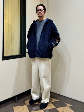 「PENDLETON（ペンドルトン）のアイテム（ジャケット/アウター）」を使った、B:MING by BEAMS MENさん（メンズ・176cm）の冬コーディネート