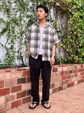 「アイテム（パンツ）」を使った、B:MING by BEAMS MENさん（メンズ・169cm）の夏コーディネート