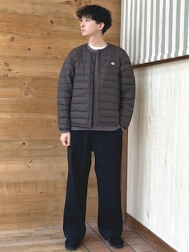 「アイテム（ダウンジャケット/コート）」を使った、B:MING by BEAMS MENさん（メンズ・176cm）の秋コーディネート