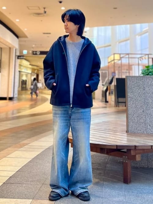 ブラック&ブルー　BB　ドワーフ GU公式 | スウェットプルオーバー+E