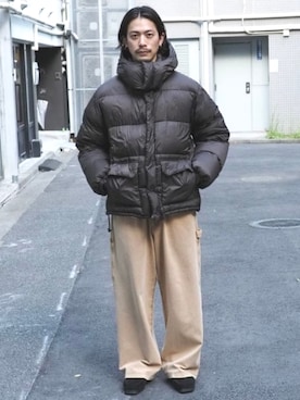 「アイテム（ダウンジャケット/コート）」を使った、B:MING by BEAMS MENさん（メンズ・176cm）の秋コーディネート