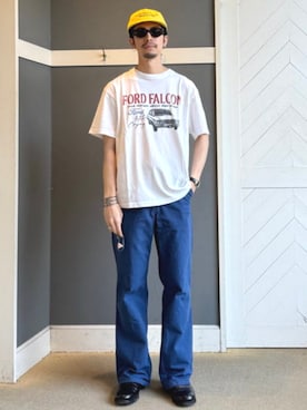 「アイテム（キャップ）」を使った、B:MING by BEAMS MENさん（メンズ・176cm）の秋コーディネート