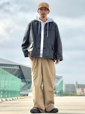 「アイテム（ブルゾン）」を使った、B:MING by BEAMS MENさん（メンズ・166cm）の秋コーディネート