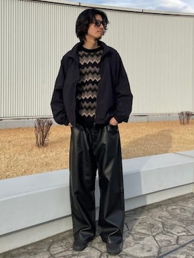 「WILD THINGS（ワイルドシングス）のアイテム（ジャケット/アウター）」を使った、B:MING by BEAMS MENさん（メンズ・178cm）の冬コーディネート