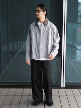 「アイテム（カバーオール）」を使った、B:MING by BEAMS MENさん（メンズ・176cm）の夏コーディネート