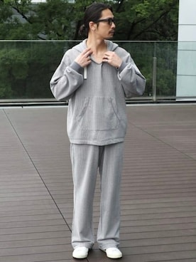 「アイテム（パーカー）」を使った、B:MING by BEAMS MENさん（メンズ・176cm）の夏コーディネート