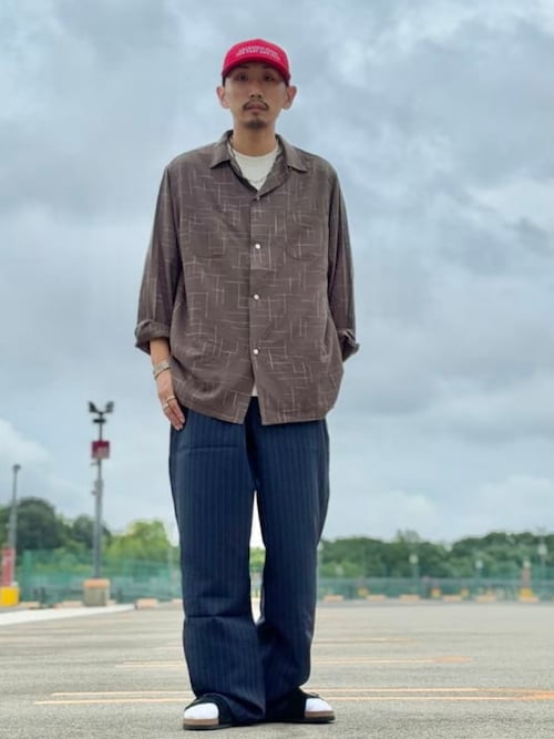 別注】Gramicci / ストライプ スラックス（スラックス