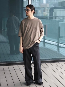 「アイテム（Tシャツ/カットソー）」を使った、B:MING by BEAMS MENさん（メンズ・176cm）の夏コーディネート