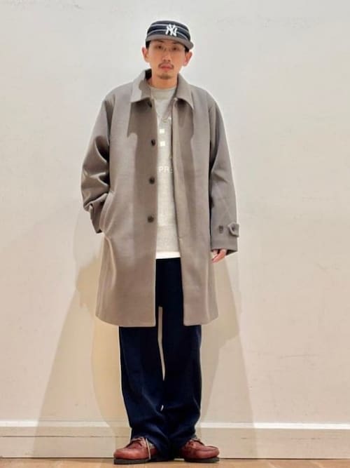 セール】ハイブリッド ステンカラー コート（ステンカラーコート）｜B